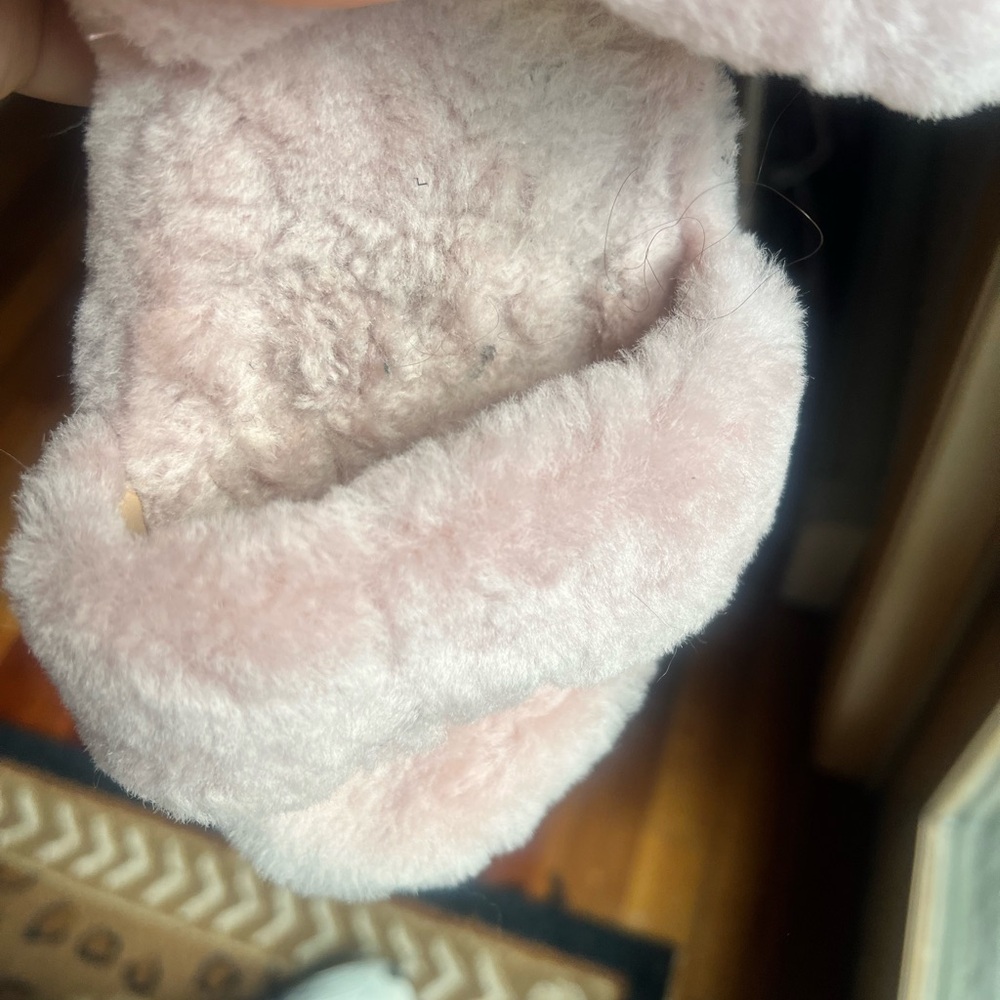 UGG FURRY SLIDES/SLIPPERS SIZE 10 BABY PINK - Picture 6 of 6